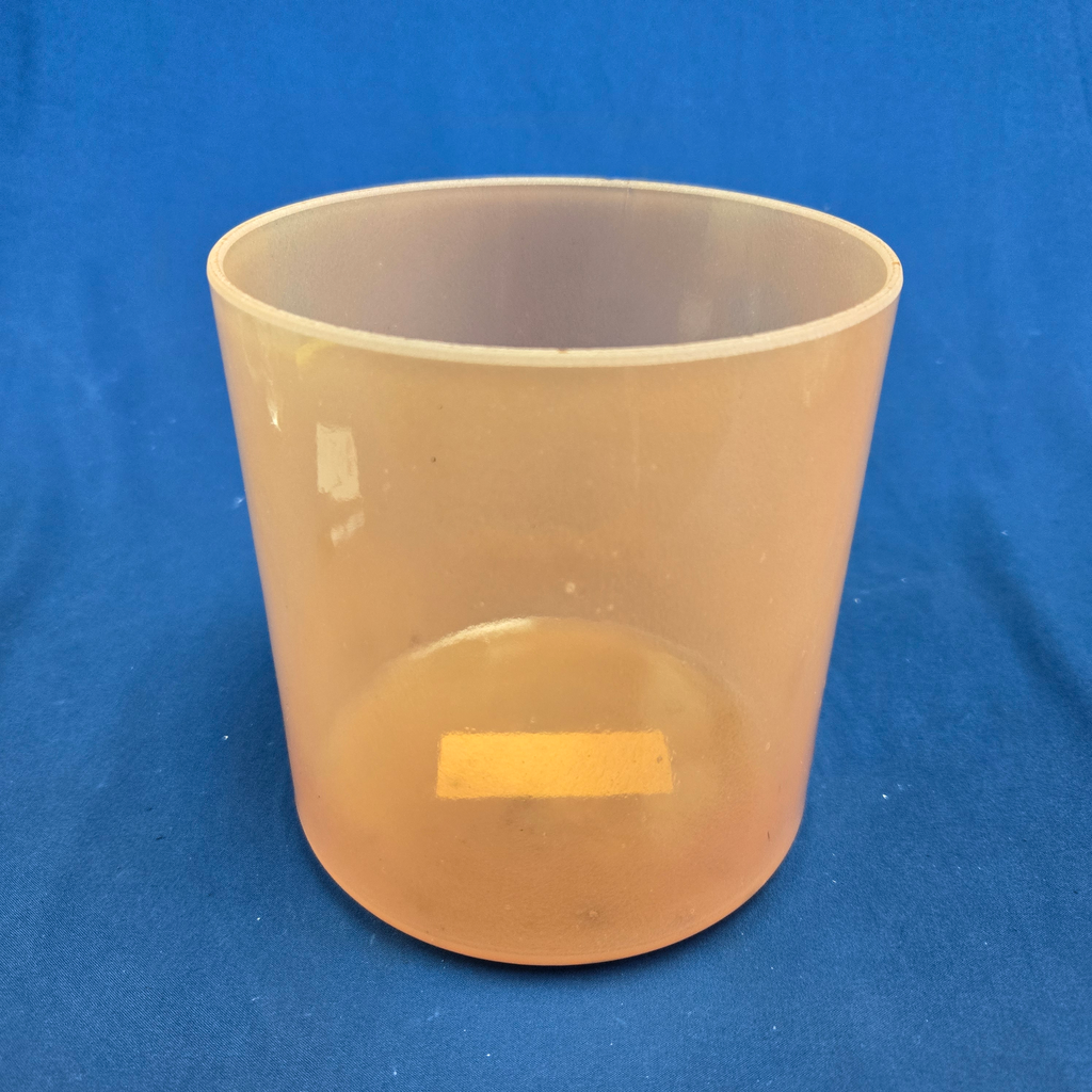 [4709] [4709] Orange Sapphire Infused Quartz Crystal Singing Bowl | 6" | 4B-43 | 481 Hz