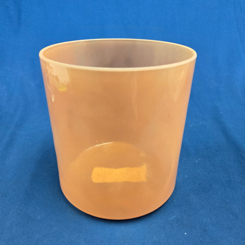 [4711] [4711] Orange Sapphire Infused Quartz Crystal Singing Bowl | 6" | 4B-28 | 485 Hz