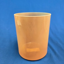 [4713] Orange Sapphire Infused Quartz Crystal Singing Bowl | 6" | 5C+23 | 530 Hz