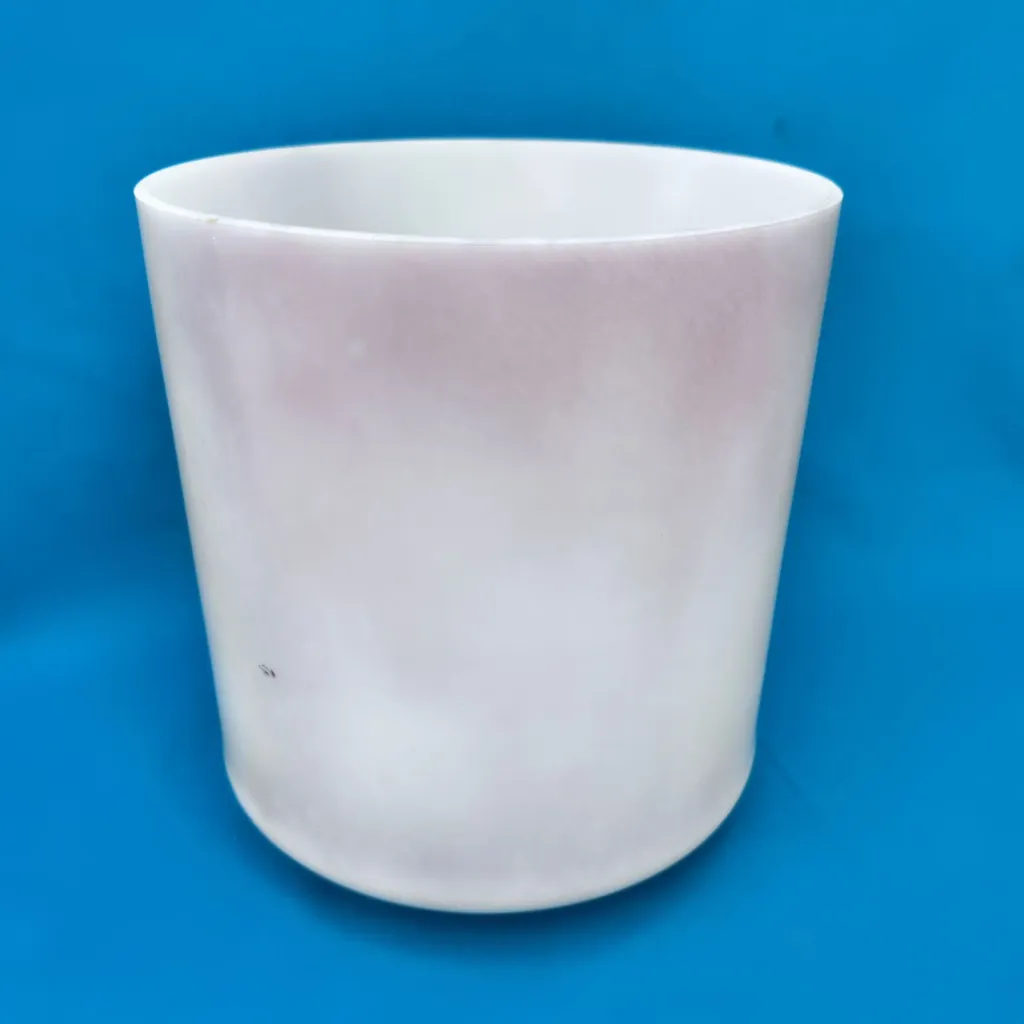 [742] Halite Quartz Crystal Singing Bowl | 6.5" E Note | #742