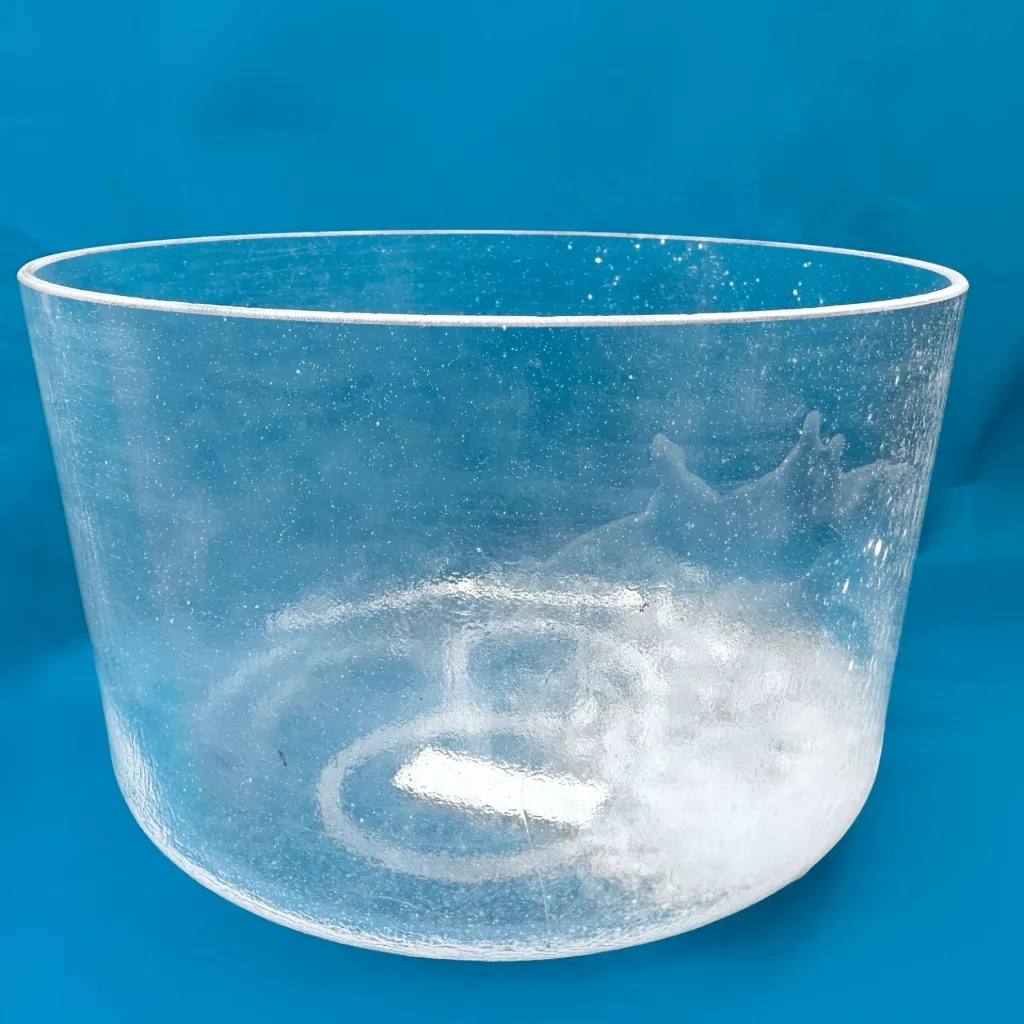 [808] Pain Relief Rejuvenation Quartz Crystal Singing Bowl | 9" C# Note | #808