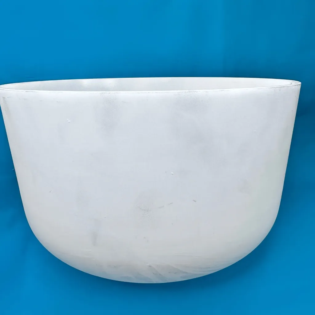 [881] Opaque Quartz Crystal Singing Bowl | 12" F# Note | #881