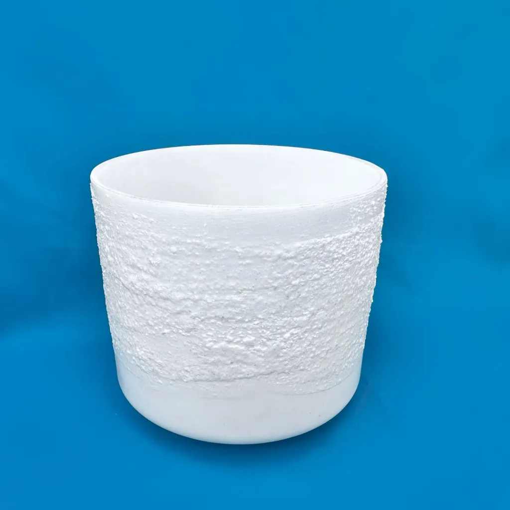 [1079] Pure Epsom Salt Quartz Crystal Singing Bowl | 6.5" B Note | C=528 Tuning | #1079