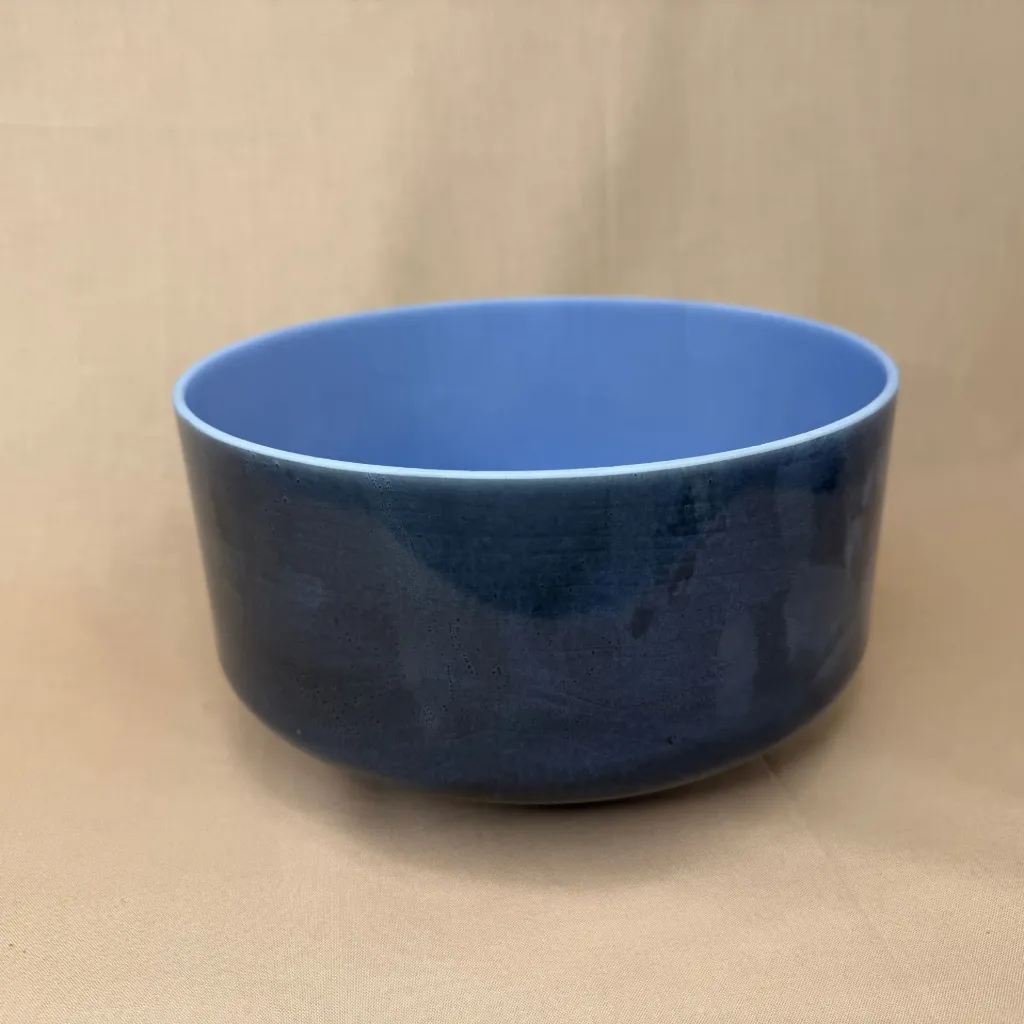 [1142] Chrysocolla Quartz Crystal Singing Bowl | 9" E Note | #1142