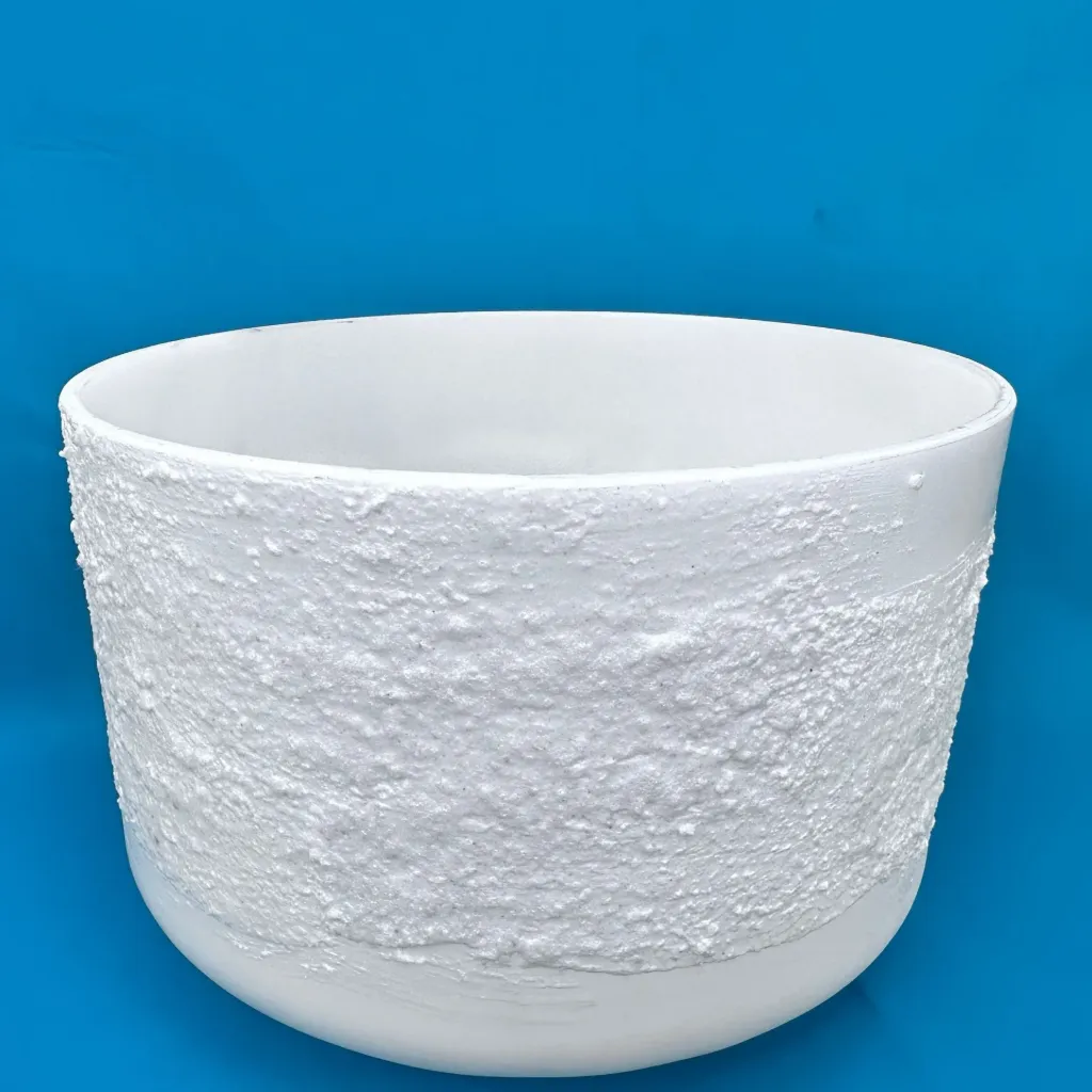 [1151] Pure Epsom Quartz Crystal Singing Bowl | 9" F Note | #1151
