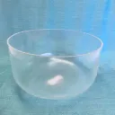 Clear Quartz Crystal Singing Bowl | 12" G# Note (+37) | Uplift Frequencies | #449