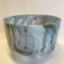 Dragon's Blood, Sacred Geometry Tea Quartz Crystal Singing Bowl | 12" D Note (+45) | Uplift Frequencies | #473