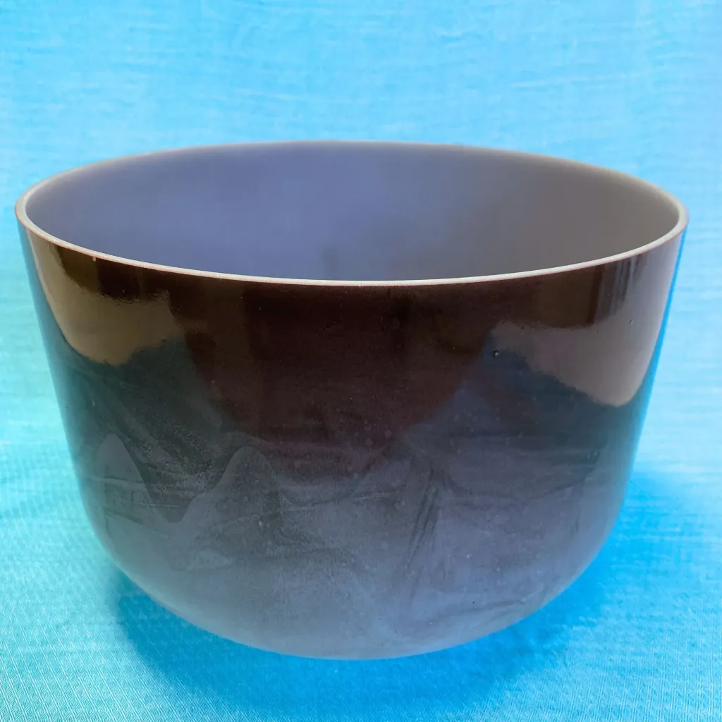 [485] Body Recall Tea Quartz Crystal Singing Bowl | 12" D Note (+15) | C=528 Tuning | #485