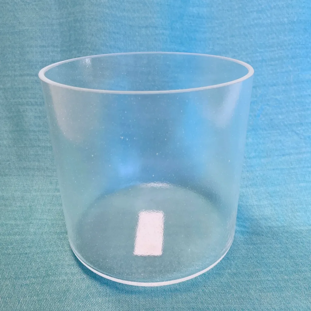 [583] Clear Quartz Crystal Singing Bowl | 6.5" B Note (+39) | Uplift Frequencies | #583