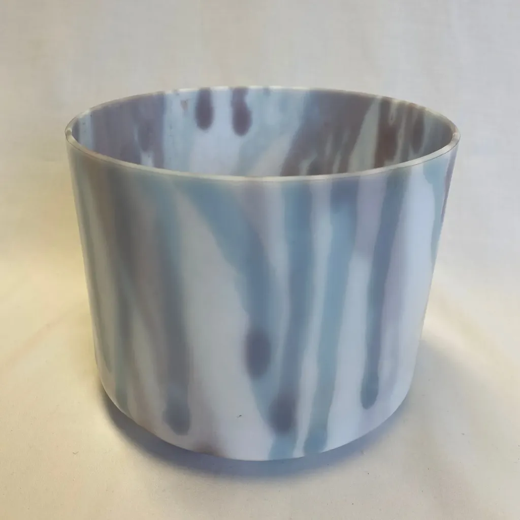 Lepidolite Quartz Crystal Singing Bowl | 6.5" F Note (+40) | Uplift Frequencies | #735