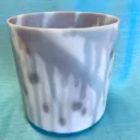 Lepidolite Quartz Crystal Singing Bowl | 6.5" E Note (+47) | Uplift Frequencies | #738