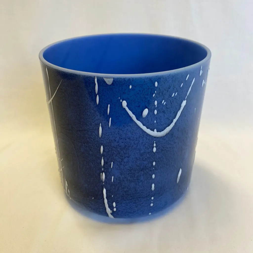 Lapis Lazuli Quartz Crystal Singing Bowl | 6.5" A# Note (0) | Concert Pitch | #900