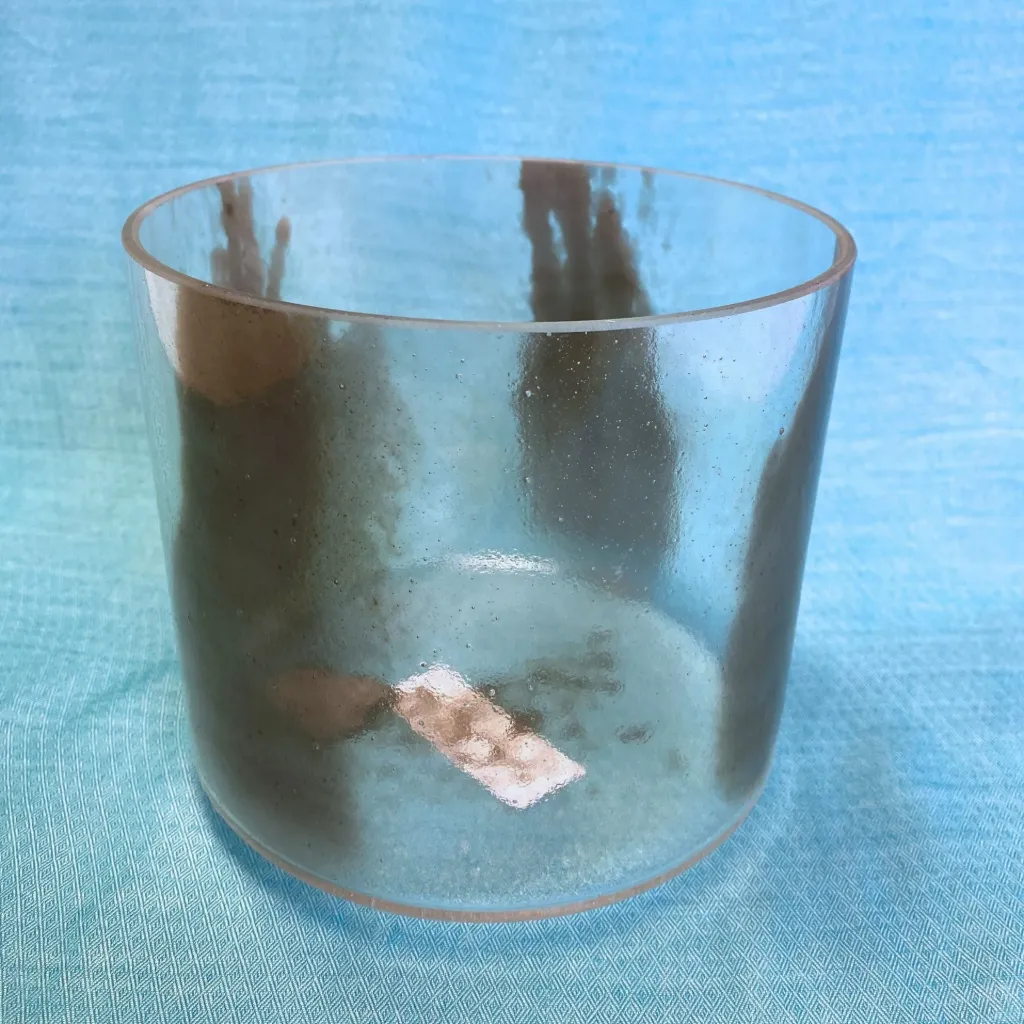 Herkimer Diamond Quartz Crystal Singing Bowl | 6.5" A Note (-40) | A=432 Tuning | #1281