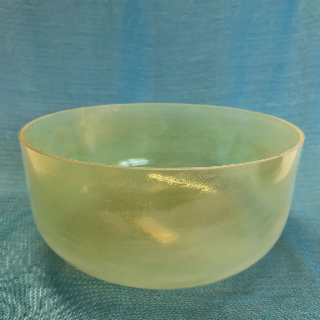 Scapolite Quartz Crystal Singing Bowl | 12" C Note (-40) | Grounding Frequencies | #1420