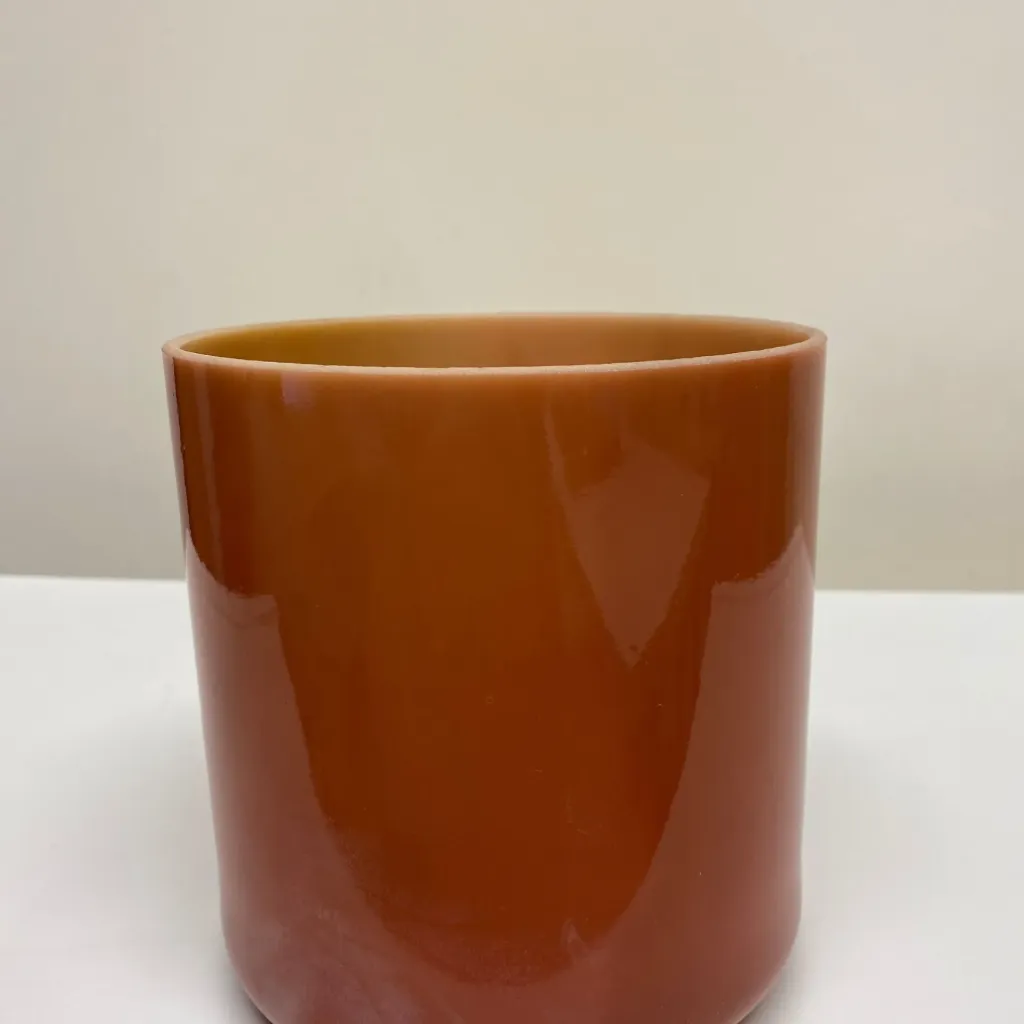 [969] Hessonite Quartz Crystal Singing Bowl | 6" C Note (0) | #969