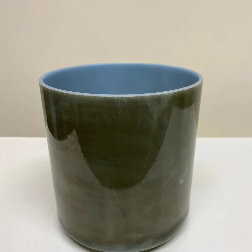 [1016] Dioptase Quartz Crystal Singing Bowl | 6" A# Note (+40) | C=528 Tuning | #1016