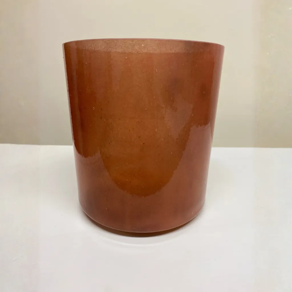 Spessartite Quartz Crystal Singing Bowl | 7" F Note (-15) | Grounding Tuning | #1207