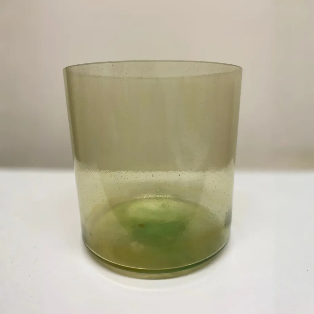 Apache Peridot Quartz Crystal Singing Bowl | 7" D# Note | C=528 Tuning | #1217