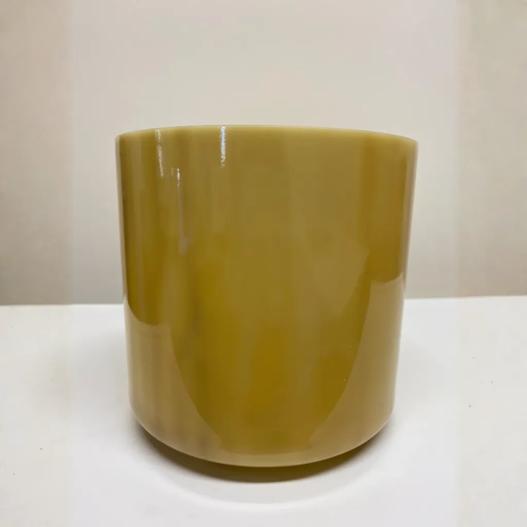 [1648] Pyrite Quartz Crystal Singing Bowl | 7" F Note | #1648