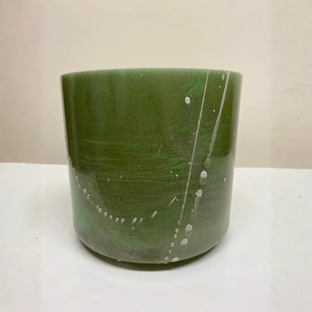 [1667] Green Aventurine Quartz Crystal Singing Bowl | 7" F# Note (+35) | C=528 Tuning | #1667