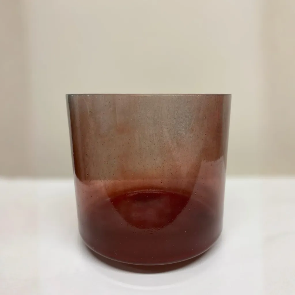 Red Spinel Quartz Crystal Singing Bowl | 8" D Note (+15) | C=528 Tuning | #1256