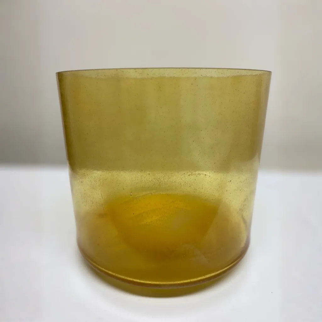 [1264] Citrine Quartz Crystal Singing Bowl | 8" C# Note | A=432 Tuning | #1264