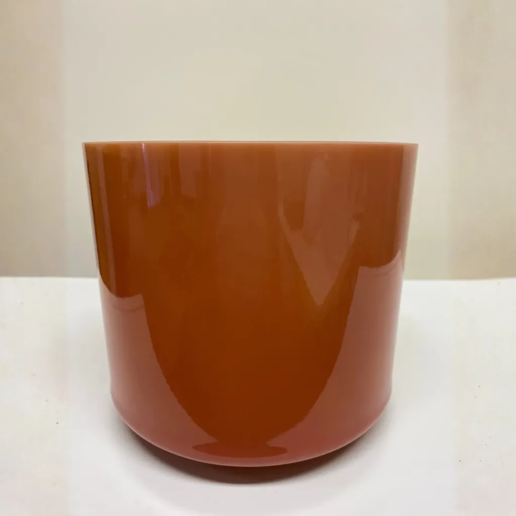 [1767] Hessonite Quartz Crystal Singing Bowl | 8" C Note (-25) | A=432 Tuning | #1767