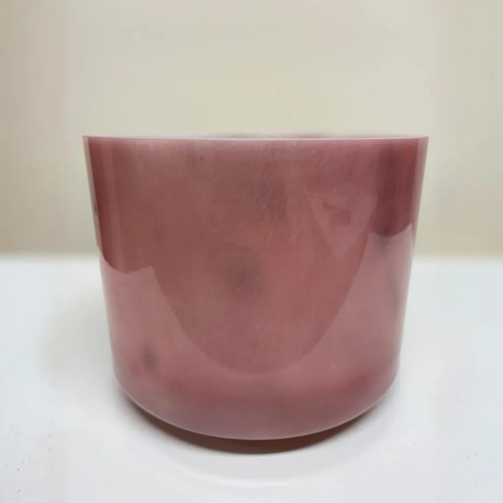 Purple Ruby Quartz Crystal Singing Bowl | 8" E Note (+25)| C=528 Tuning | #1807