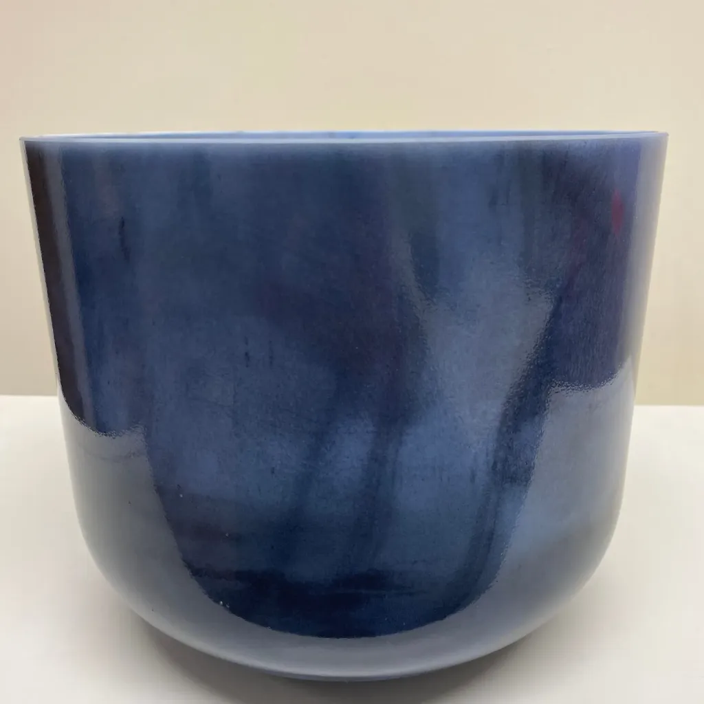 [1580] Iolite Quartz Crystal Singing Bowl | 10" A Note | #1580