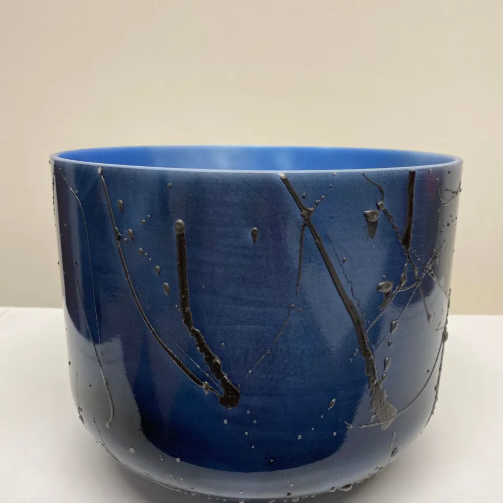 [1690] Lapis Lazuli Quartz Crystal Singing Bowl | 10" B Note (-10) | #1690