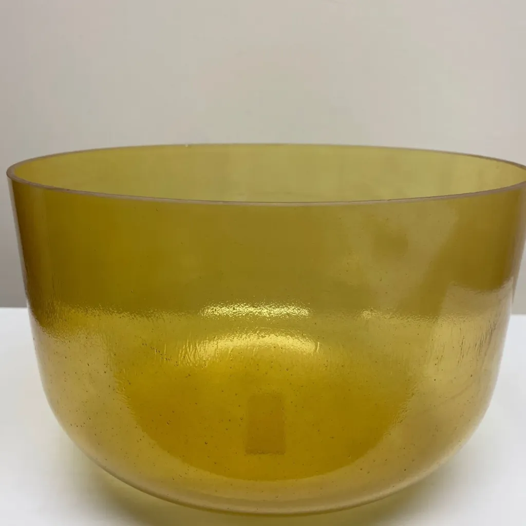 [1439] Citrine Quartz Crystal Singing Bowl | 12" E Note (-15) | A=432 Tuning | #1439